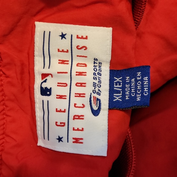 Boston Red Sox G-III Sports Carl Banks Red Pullover Nylon Jacket Sz XL - Picture 7 of 8